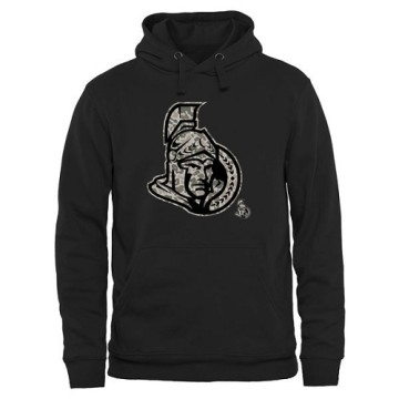 Men's Ottawa Senators Rink Warrior Pullover Hoodie - Black