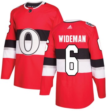Authentic Adidas Men's Chris Wideman Ottawa Senators 2017 100 Classic Jersey - Red