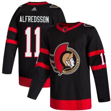 Authentic Adidas Men's Daniel Alfredsson Ottawa Senators 2020/21 Home Jersey - Black
