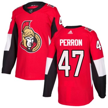 Authentic Adidas Men's Francis Perron Ottawa Senators Home Jersey - Red
