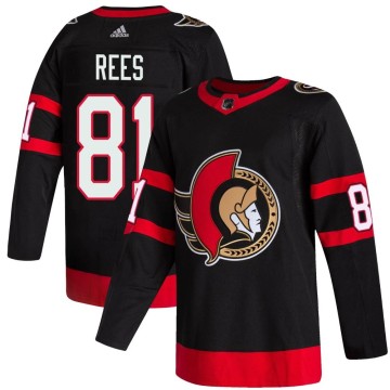 Authentic Adidas Men's Jamieson Rees Ottawa Senators 2020/21 Home Jersey - Black