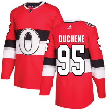 Authentic Adidas Men's Matt Duchene Ottawa Senators 2017 100 Classic Jersey - Red