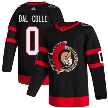 Authentic Adidas Men's Michael Dal Colle Ottawa Senators 2020/21 Home Jersey - Black