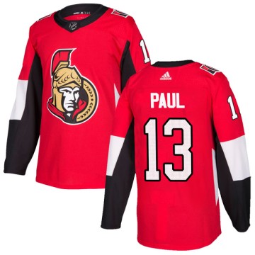 Authentic Adidas Men's Nick Paul Ottawa Senators Home Jersey - Red