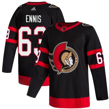 Authentic Adidas Men's Tyler Ennis Ottawa Senators 2020/21 Home Jersey - Black