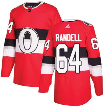 Authentic Adidas Men's Tyler Randell Ottawa Senators 2017 100 Classic Jersey - Red