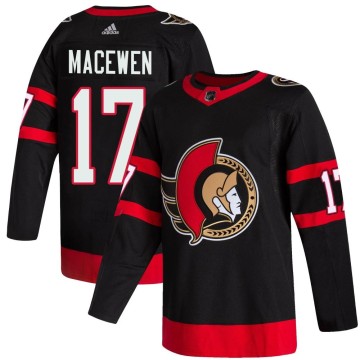 Authentic Adidas Men's Zack MacEwen Ottawa Senators 2020/21 Home Jersey - Black