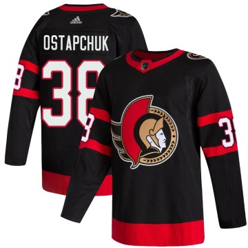 Authentic Adidas Men's Zack Ostapchuk Ottawa Senators 2020/21 Home Jersey - Black