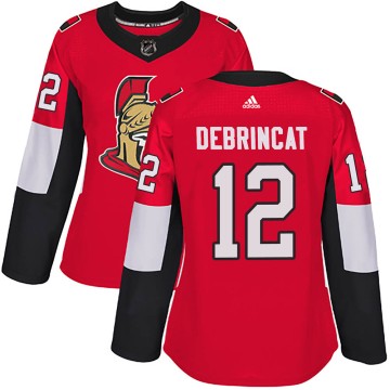 Authentic Adidas Women's Alex DeBrincat Ottawa Senators Home Jersey - Red