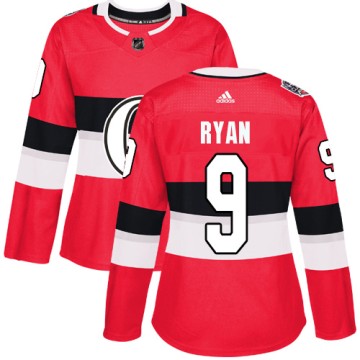 Authentic Adidas Women's Bobby Ryan Ottawa Senators 2017 100 Classic Jersey - Red