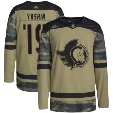 Authentic Adidas Youth Alexei Yashin Ottawa Senators Military Appreciation Practice Jersey - Camo