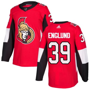 Authentic Adidas Youth Andreas Englund Ottawa Senators Home Jersey - Red
