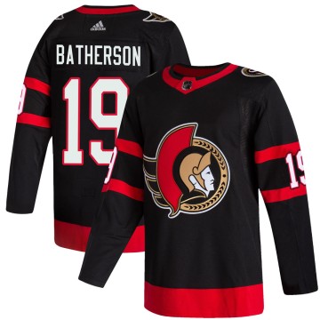 Authentic Adidas Youth Drake Batherson Ottawa Senators 2020/21 Home Jersey - Black