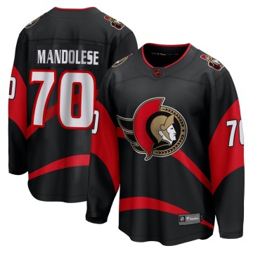 Breakaway Fanatics Branded Men's Kevin Mandolese Ottawa Senators Special Edition 2.0 Jersey - Black