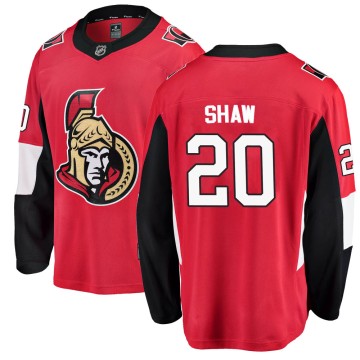 Breakaway Fanatics Branded Men's Logan Shaw Ottawa Senators Home Jersey - Red