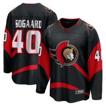 Breakaway Fanatics Branded Men's Mads Sogaard Ottawa Senators Special Edition 2.0 Jersey - Black