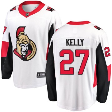 Breakaway Fanatics Branded Men's Parker Kelly Ottawa Senators Away Jersey - White