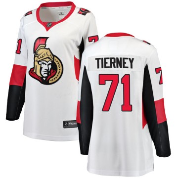 Breakaway Fanatics Branded Women's Chris Tierney Ottawa Senators Away Jersey - White