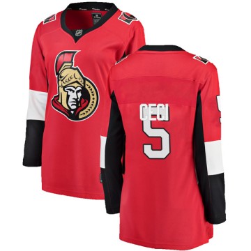 Breakaway Fanatics Branded Women's Cody Ceci Ottawa Senators Home Jersey - Red