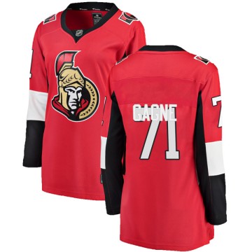 Breakaway Fanatics Branded Women's Gabriel Gagne Ottawa Senators Home Jersey - Red