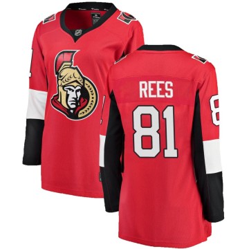 Breakaway Fanatics Branded Women's Jamieson Rees Ottawa Senators Home Jersey - Red