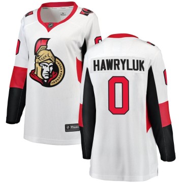 Breakaway Fanatics Branded Women's Jayce Hawryluk Ottawa Senators Away Jersey - White