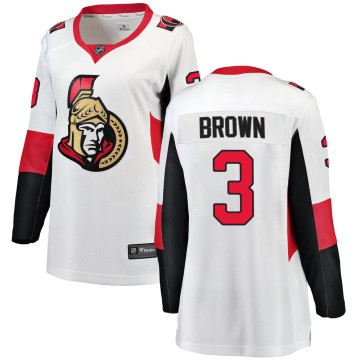 Breakaway Fanatics Branded Women's Josh Brown Ottawa Senators Away Jersey - White