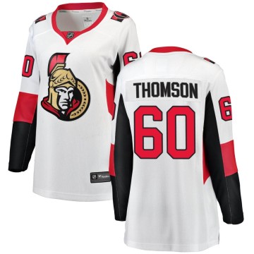 Breakaway Fanatics Branded Women's Lassi Thomson Ottawa Senators Away Jersey - White