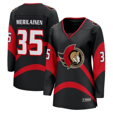 Breakaway Fanatics Branded Women's Leevi Merilainen Ottawa Senators Special Edition 2.0 Jersey - Black