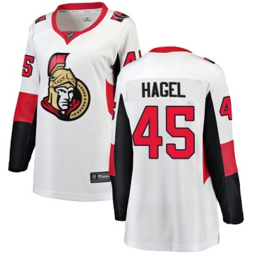 Breakaway Fanatics Branded Women's Marc Hagel Ottawa Senators Away Jersey - White