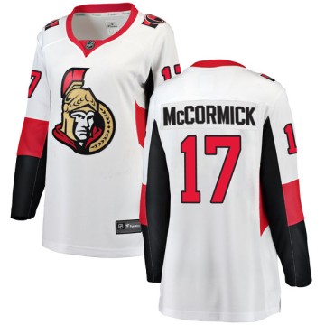 Breakaway Fanatics Branded Women's Max McCormick Ottawa Senators Away Jersey - White