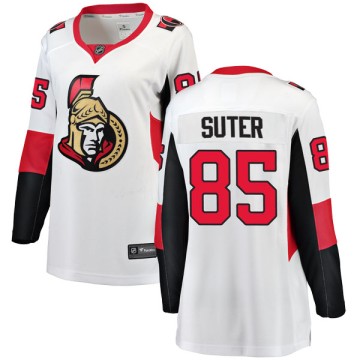 Breakaway Fanatics Branded Women's Pius Suter Ottawa Senators Away Jersey - White
