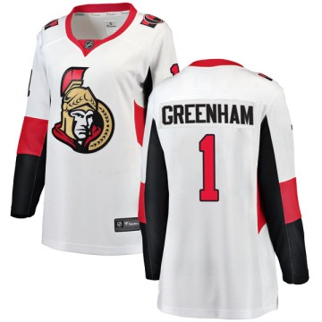Breakaway Fanatics Branded Women's Scott Greenham Ottawa Senators Away Jersey - White