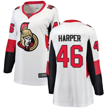 Breakaway Fanatics Branded Women's Stephen Harper Ottawa Senators Away Jersey - White