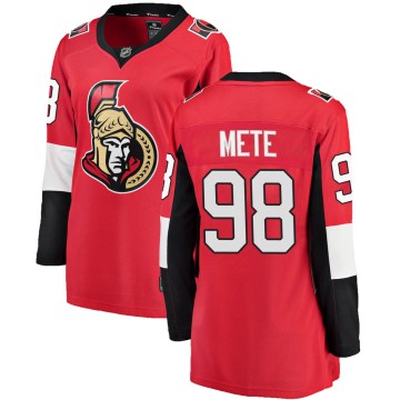 Breakaway Fanatics Branded Women's Victor Mete Ottawa Senators Home Jersey - Red
