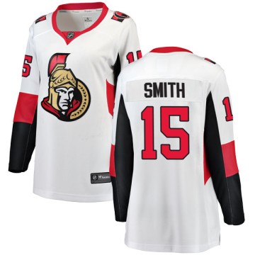 Breakaway Fanatics Branded Women's Zack Smith Ottawa Senators Away Jersey - White