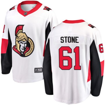 Breakaway Fanatics Branded Youth Mark Stone Ottawa Senators Away Jersey - White