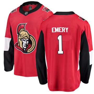 Breakaway Fanatics Branded Youth Ray Emery Ottawa Senators Home Jersey - Red