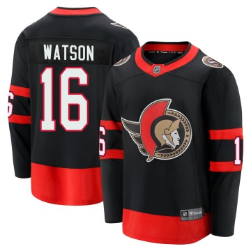 Premier Fanatics Branded Men's Austin Watson Ottawa Senators Breakaway 2020/21 Home Jersey - Black