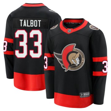 Premier Fanatics Branded Men's Cam Talbot Ottawa Senators Breakaway 2020/21 Home Jersey - Black