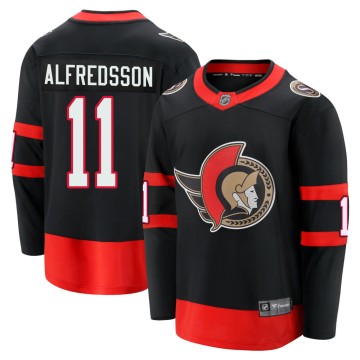 Premier Fanatics Branded Men's Daniel Alfredsson Ottawa Senators Breakaway 2020/21 Home Jersey - Black