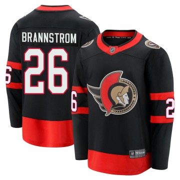 Premier Fanatics Branded Men's Erik Brannstrom Ottawa Senators Breakaway 2020/21 Home Jersey - Black