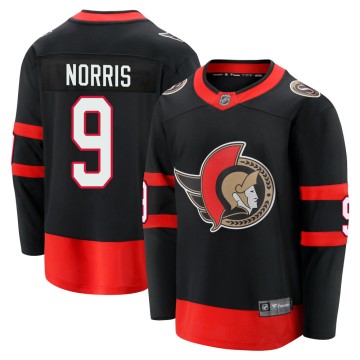 Premier Fanatics Branded Men's Josh Norris Ottawa Senators Breakaway 2020/21 Home Jersey - Black