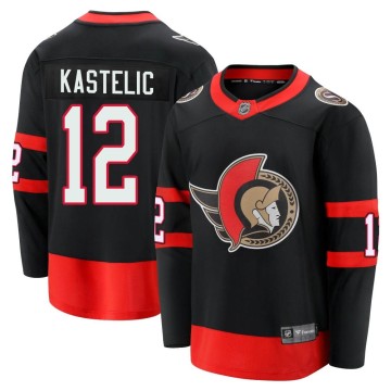 Premier Fanatics Branded Men's Mark Kastelic Ottawa Senators Breakaway 2020/21 Home Jersey - Black