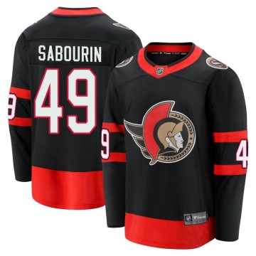 Premier Fanatics Branded Men's Scott Sabourin Ottawa Senators Breakaway 2020/21 Home Jersey - Black