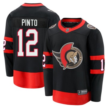 Premier Fanatics Branded Men's Shane Pinto Ottawa Senators Breakaway 2020/21 Home Jersey - Black