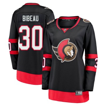Premier Fanatics Branded Women's Antoine Bibeau Ottawa Senators Breakaway 2020/21 Home Jersey - Black