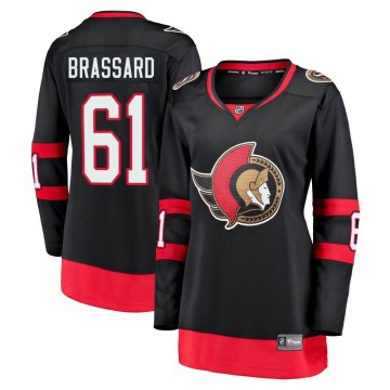 Premier Fanatics Branded Women's Derick Brassard Ottawa Senators Breakaway 2020/21 Home Jersey - Black