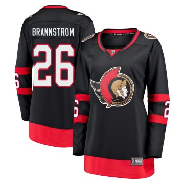 Premier Fanatics Branded Women's Erik Brannstrom Ottawa Senators Breakaway 2020/21 Home Jersey - Black
