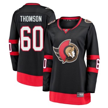 Premier Fanatics Branded Women's Lassi Thomson Ottawa Senators Breakaway 2020/21 Home Jersey - Black